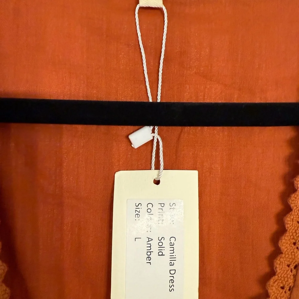 Paloma Blue Orange Ruffled Sleeve Maxi Wrap Dress NWT - Picture 2 of 6